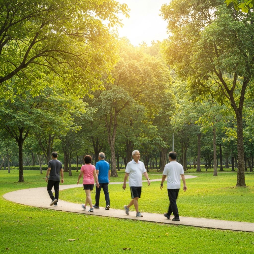 Aktív séta a parkban